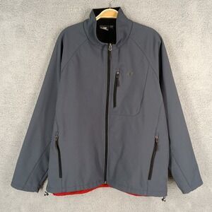New Balance‎ Men's Size XL Softshell Jacket Full Zip Lightweight Coat Gray
